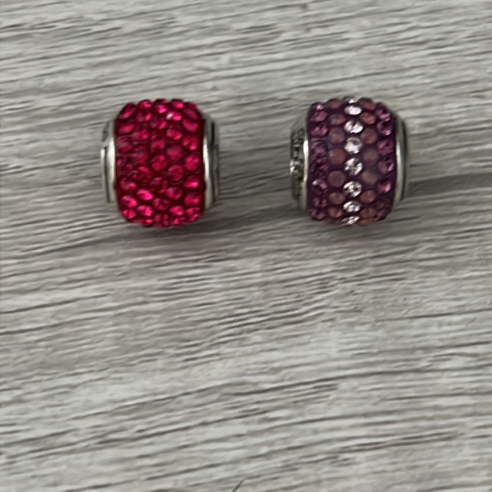 Brighton Charms Set of 2 Colored Rhinestone Charms